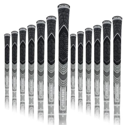 Afbeelding van KOFULL Middelgrote golfgrips golfclub grips koolstof garen koord golf hout ijzers grepen golfclubs pak van 13 grijs