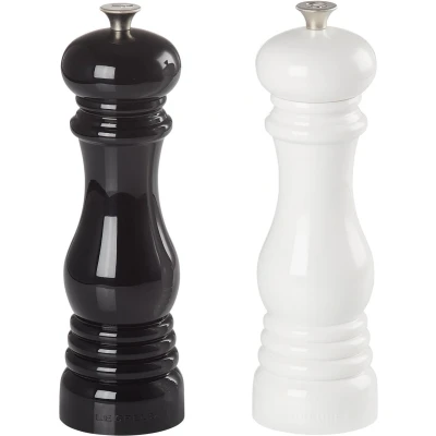 Afbeelding van Le Creuset Peper en Zoutmolen set Zwart Wit 21 cm