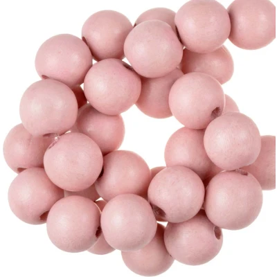Afbeelding van Houten Kralen Intense Look (16 mm) Rose Quartz (25 stuks) voor Sieraden Dreambeads
