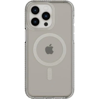Afbeelding van Tech21 Evo Crystal voor iPhone 15 Pro Max Compatibel met MagSafe Impact Protection Case 15x Militaire Standaard Rating Natuurlijke Titanium