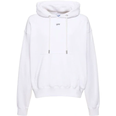Afbeelding van Off Stamp Skate Hoodie with Drawstring Hood White Sweaters