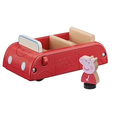 Afbeelding van Peppa Pig Houten Auto + Figuur