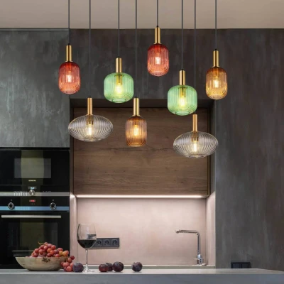 Afbeelding van Globo Hanglamp Normy 8 lichts multicolor 15469 8H