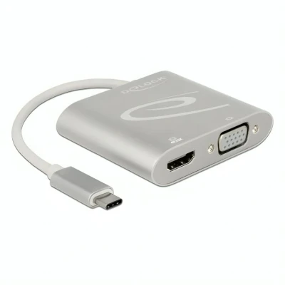 Afbeelding van USB C adapter / multiport naar HDMI kabel VGA 0.2 m Delock