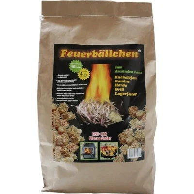 Afbeelding van Feuerbällchen RaiffeisenWaren openhaardaansteker, 4,0 kg (ecologisch, van natuurlijke producten was, natuurlijk hout; brandduur ca. 10 min)