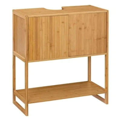 Afbeelding van 5five Wastafelonderkast bamboe 70x33,5x80cm bruin