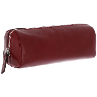 Afbeelding van LEONHARD HEYDEN Leren Potloodetui Cambridge Pencil Case Red Donkerrood