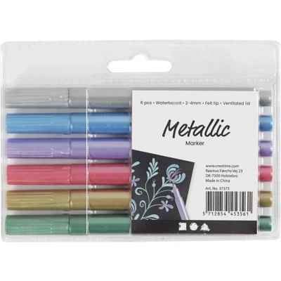 Afbeelding van Creativ Company Markers Metallic, 6st.