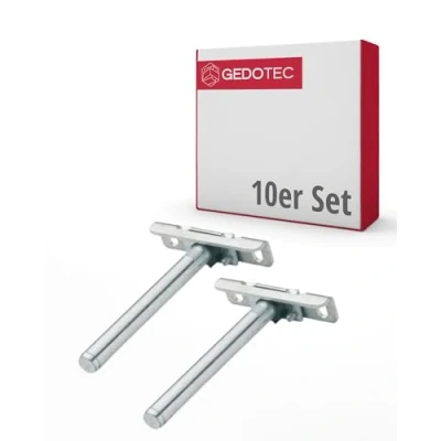 Afbeelding van Gedotec Heavy Fix Plankhouder, verstelbaar, 10 stuks, onzichtbaar, draagkracht 180 kg, Fix, plankdrager van staal, voor wandmontage, stuks