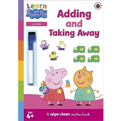 Afbeelding van Learn with Peppa: Adding and Taking Away wipe clean activity book