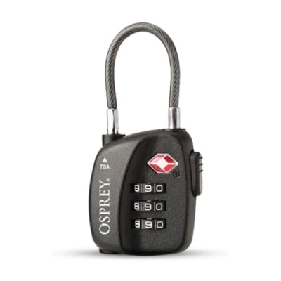 Afbeelding van Osprey TSA 3 Dial Cable Lock black