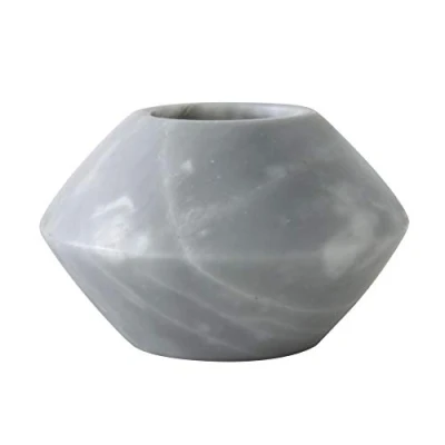 Afbeelding van TAK Design Marmer Theelicht Conisch 12x7 Grijs