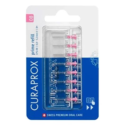 Afbeelding van Curaprox Interdentale Rager Prime Navulling CPS 08 Roze 3,2mm 8 stuks