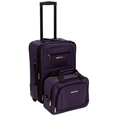 Afbeelding van Rockland Mode Softside Rechtopstaande Bagage Set, Paars, Eén maat, Set