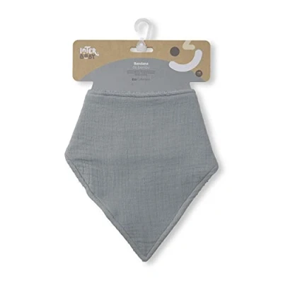 Afbeelding van Zeverslab met fleece bandana kwijlslab slabber blauw