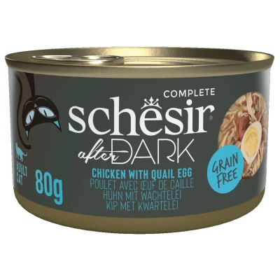 Afbeelding van Schesir After Dark 80 g Kattenvoer Kip&amp;Ei