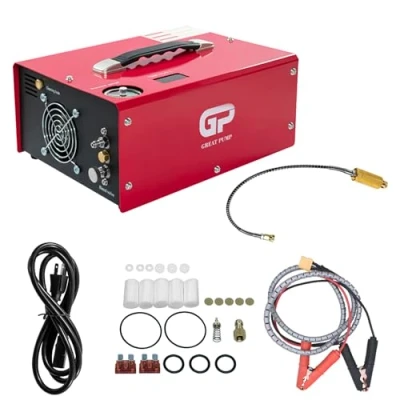 Afbeelding van TUXING PCP luchtcompressor, 4500Psi/30Mpa/300Bar olievrije kleine draagbare luchtpistool compressor, hoge druk geweer/pistool en Paintball Tank luchtpomp