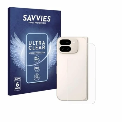Afbeelding van Savvies Screenprotector voor Google Pixel 9 Pro Fold (Achterkant) Folie Beschermfolie transparant (6 Stuks)