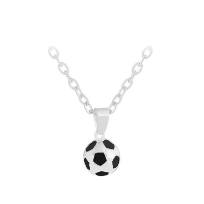 Afbeelding van Fashion Favorite Ketting met Voetbal Hanger Zilverkleurig 45 + 5 cm