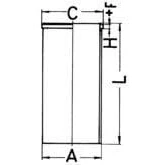 Afbeelding van Kolbenschmidt Cilinderbus/voering O ring 89022190