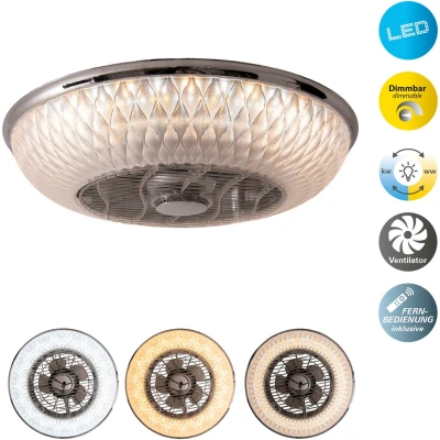 Afbeelding van näve Led plafondlamp Viento Deckenventilator (2 stuks)