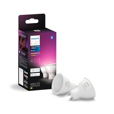Afbeelding van Philips Hue Spot Gu10 Wit En Gekleurd Licht 2 Pack Slimme Ledlamp