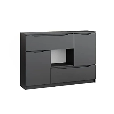 Afbeelding van Vicco Dressoir &quot;Ruben&quot;, Antraciet, 120 x 84 cm