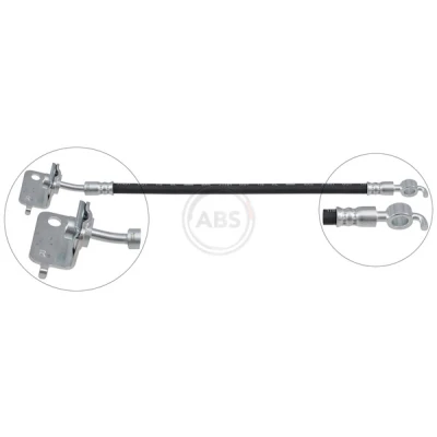 Afbeelding van A.B.S. SL 1283 Remslang 357mm INN M10x1.0 HYUNDAI: i10 II Hatchback (IA, BA) 1.0 LPG, 1.0, 1.2 2013 2016