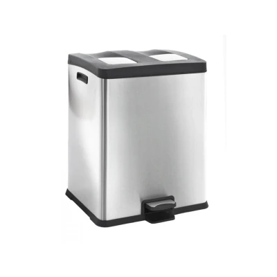 Afbeelding van Eko Rejoice pedaalemmer 2 x 30 liter mat RVS