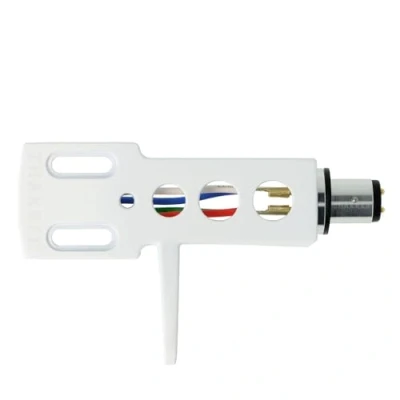 Afbeelding van THAKKER HS 10 Aluminium Headshell Wit SME Bajonet Aansluiting Incl. Kabels