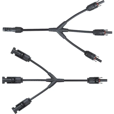 Afbeelding van MC4 Y Splitter Voor zonnepanelen Set 1x FFF M + MMM F Professionele kwaliteit Geconfectioneerde zonnepaneelkabel