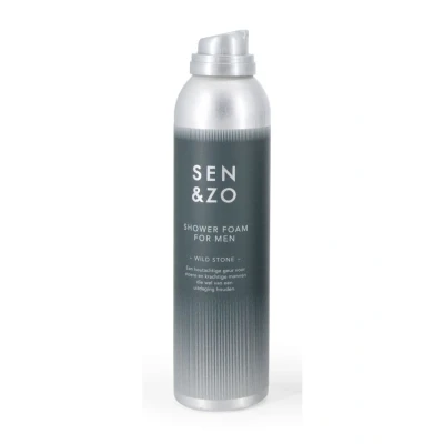 Afbeelding van Sen &amp; zo Wildstone Showerfoam for men mannen doucheschuim senenzo