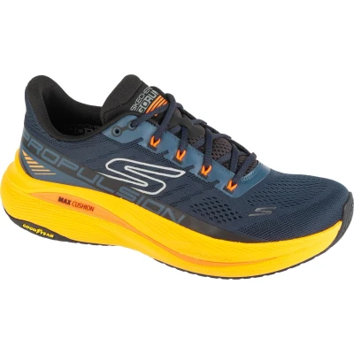 Afbeelding van Skechers Max Cushioning Propulsion 220509 NVOR, Mannen, Marineblauw, Hardloopschoenen, maat: 46