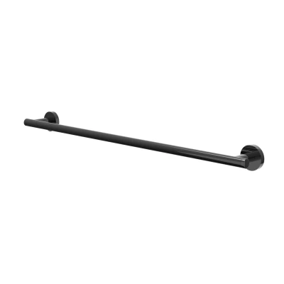 Afbeelding van IVY handdoekrek 60cm enkel Zwart Chroom PVD Minimalistisch design