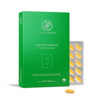 Afbeelding van Perfect Health Vitamine B Complex 30 Biotine Tabletten B1, B6, B12 Vegan