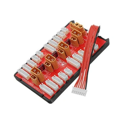 Afbeelding van ICQUANZX XT60 XT30 RC Lipo accu parallelle laadkaart, 2 in 1 PG laadkaart stekker ondersteunt 4 verpakkingen voor 2S 6S