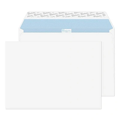 Afbeelding van Blake Office C4 229 x 324 mm 120 g/m² Peel &amp; Seal Portemonnee Enveloppen (36215) Ultra Wit Geweven Pack van 250