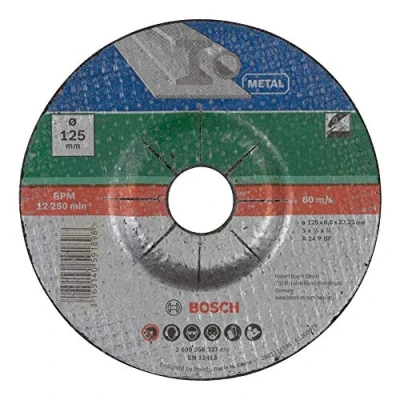 Afbeelding van Bosch Accessories 2609256337 A 24 P BF Afbraamschijf gebogen Diameter 125 mm Boordiameter 22.23 Metaal 1 stuk(s)