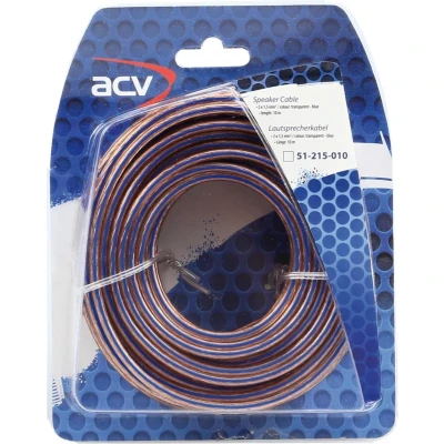 Afbeelding van Luidspreker kabel 2 x 1,50 mm transparant blauw 10 Meter