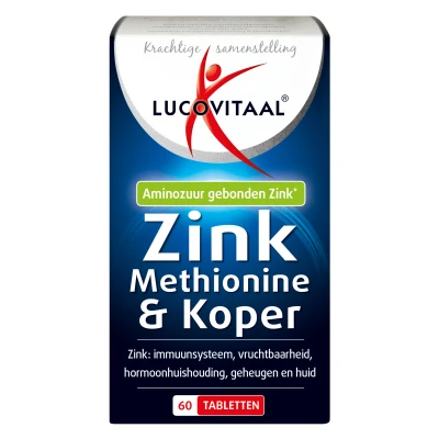 Afbeelding van Lucovitaal Zink methionine &amp; Koper, 60 tabletten