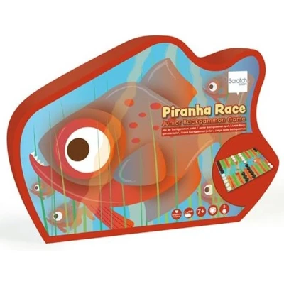 Afbeelding van Scratch Bordspel Piranha Race Junior 38 Cm Groen 4 delig