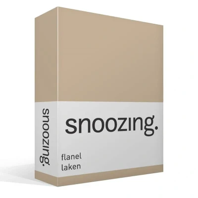Afbeelding van Snoozing Flanel Laken Tweepersoons 200x260 cm Camel