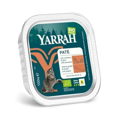 Afbeelding van Yarrah Bio Alu Paté Grainfree Kattenvoer Nat Kip&amp;Eend 100 gr