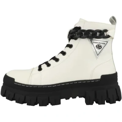 Afbeelding van Dockers by Gerli Dames 51EV203 enkellaarzen, wit, 36 EU