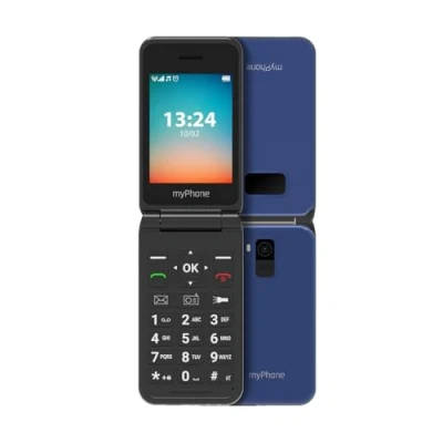 Afbeelding van MyPhone Flip LTE mobiele telefoon voor senioren, SOS knop, 4G Volte, grote accu, 1000 mAh, tot 6 dagen zonder opladen, met één fakkel, dual sim