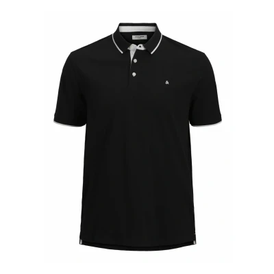 Afbeelding van JACK &amp; JONES Jjepaulos Polo Ss Noos Pls Plus Size, zwart, 4XL