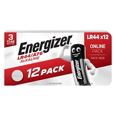 Afbeelding van Energizer LR44/A76 batterijen, alkaline knoopcel, 12 stuks Amazon exclusief