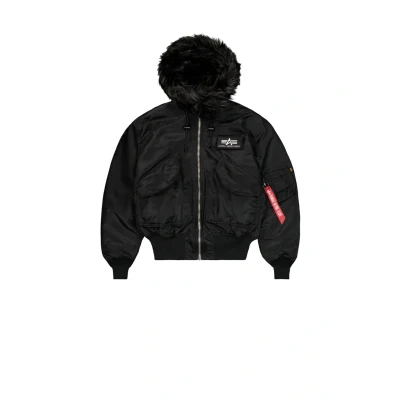 Afbeelding van Alpha Industries 45P Hooded Custom Winterjas, Heren, Maat: Small, Black