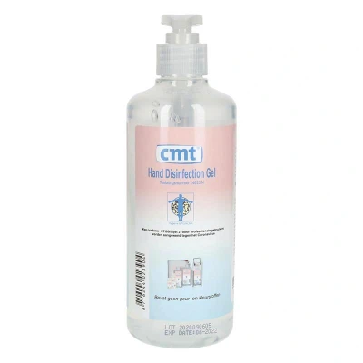 Afbeelding van Handdesinfectie CMT systeemfles met pomp alcoholgel 500ml
