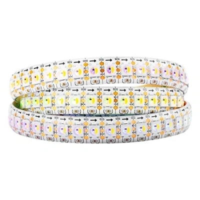 Afbeelding van BTF LIGHTING RGBW RGBWW RGB+Warm wit SK6812 (Vergelijkbare WS2812B) 1m 144LEDs/Pixels/m Individueel Adresseerbare Flexibele 4 Kleur in 1 LED Droom Kleuren Strip IP65 Waterdicht DC5V
